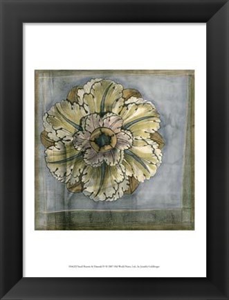 Framed Small Rosette and Damask IV Print