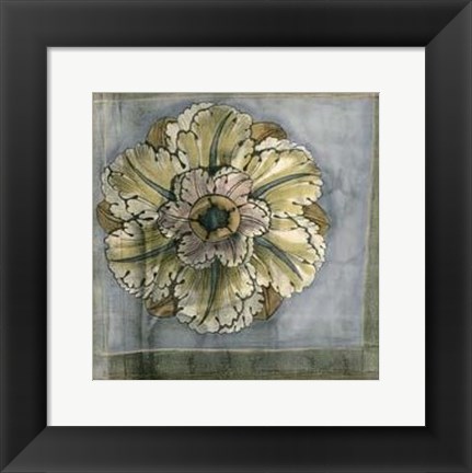 Framed Small Rosette and Damask IV Print