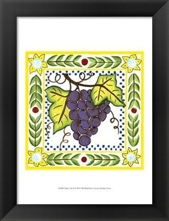 Framed Rustic Tile II Print