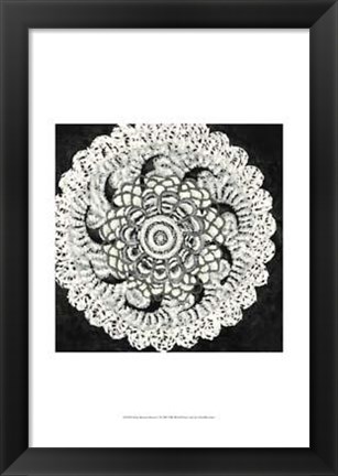 Framed Mini Abstract Rosette I Print