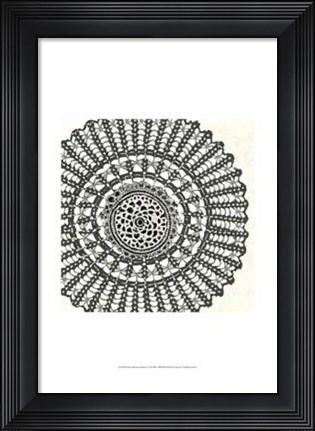 Framed Mini Abstract Rosette II Print