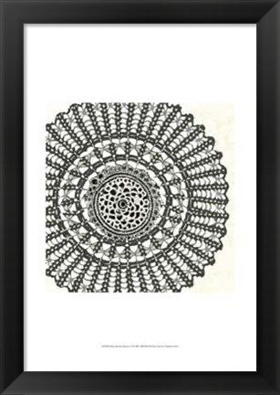 Framed Mini Abstract Rosette II Print