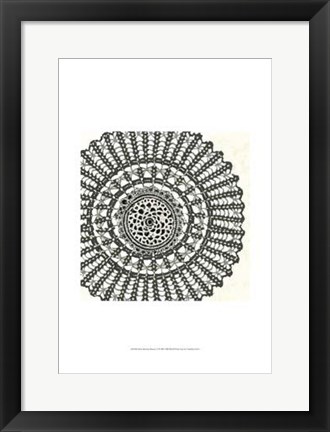 Framed Mini Abstract Rosette II Print