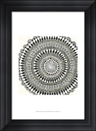Framed Mini Abstract Rosette III Print