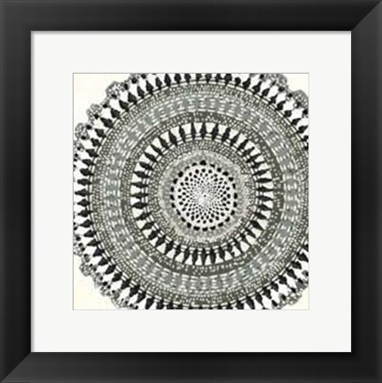 Framed Mini Abstract Rosette III Print