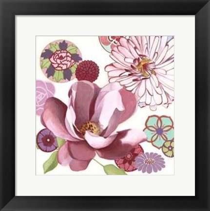 Framed Small Petal Profusion I Print