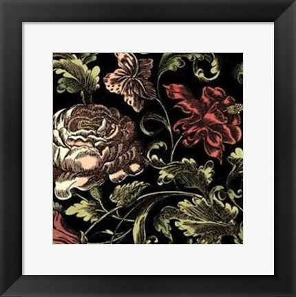 Framed Small Floral Fancy I Print