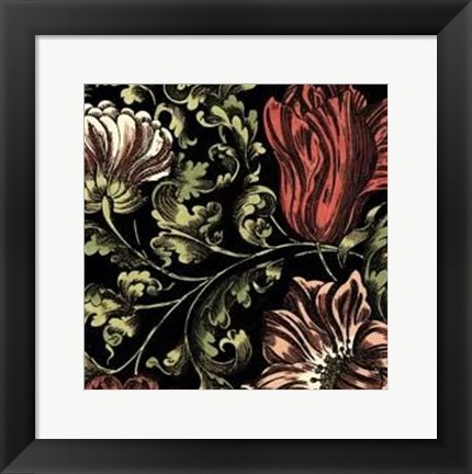 Framed Small Floral Fancy II Print