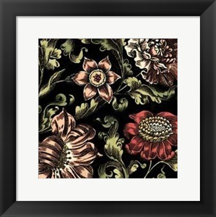 Framed Small Floral Fancy III Print