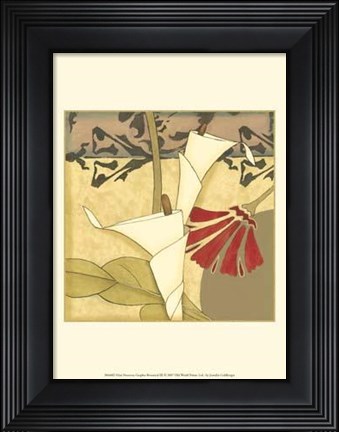 Framed Mini Nouveau Graphic Botanical III Print