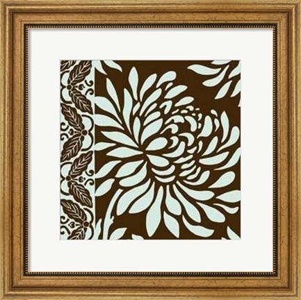 Framed Medium Striking Chrysanthemums II Print