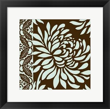 Framed Medium Striking Chrysanthemums II Print