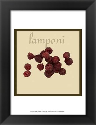 Framed Italian Fruit III Print