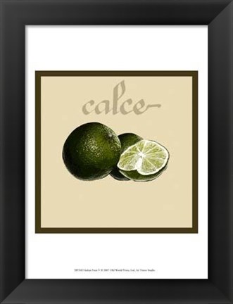 Framed Italian Fruit V Print