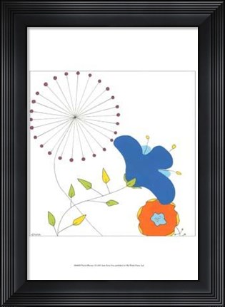 Framed Playful Blooms I Print
