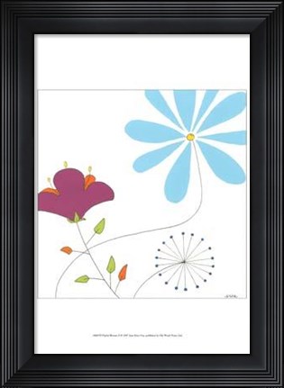 Framed Playful Blooms II Print