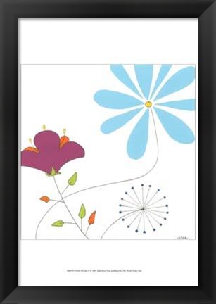 Framed Playful Blooms II Print