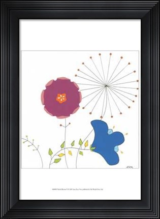 Framed Playful Blooms IV Print