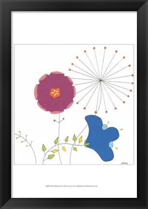 Framed Playful Blooms IV Print