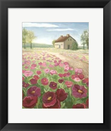 Framed Pink Meadow Print