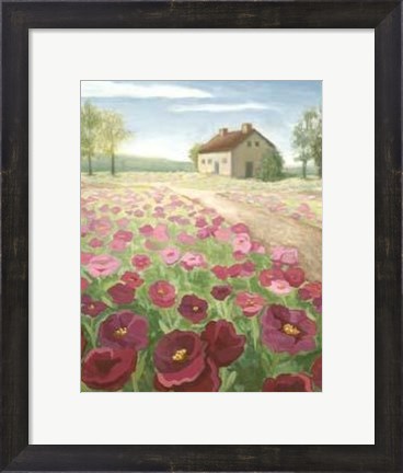Framed Pink Meadow Print