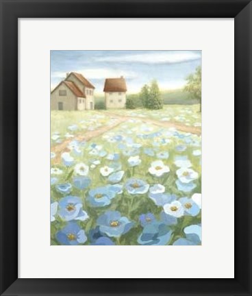 Framed Blue Meadow Print