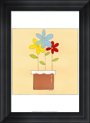 Framed Primary Petals II Print