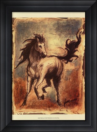 Framed Wild Horses II Print