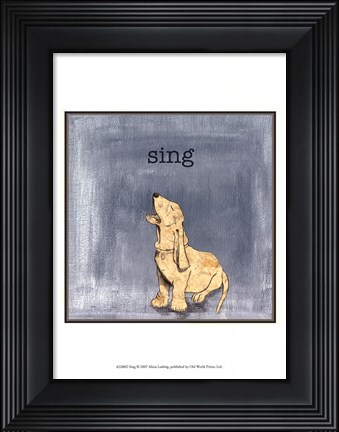 Framed Sing Print