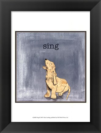 Framed Sing Print