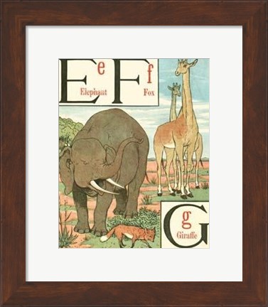 Framed Noah&#39;s Alphabet II Print
