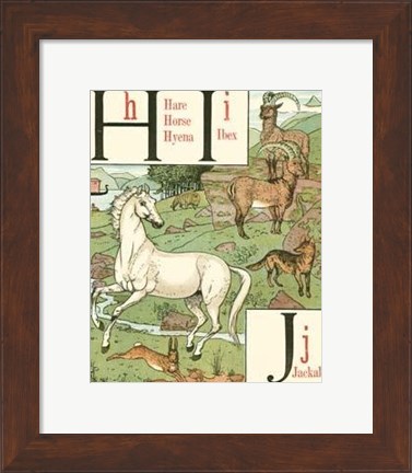 Framed Noah&#39;s Alphabet III Print