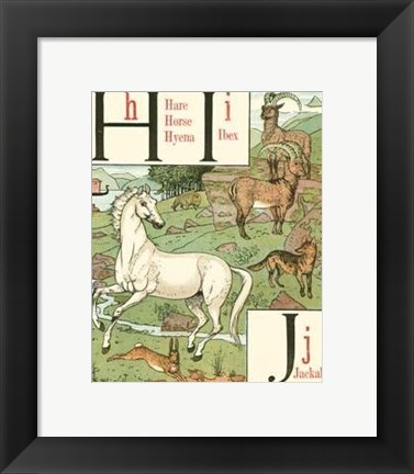 Framed Noah&#39;s Alphabet III Print