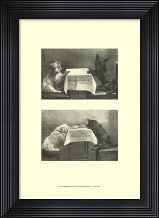 Framed Waiting For Dinner Print