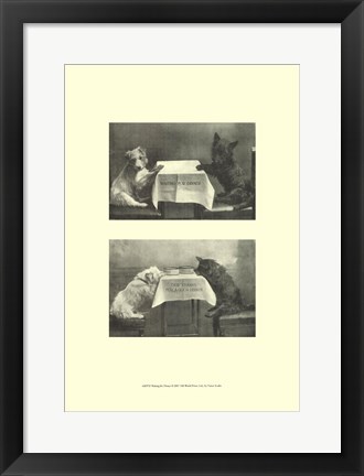 Framed Waiting For Dinner Print