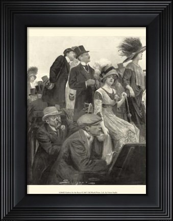 Framed Fashion For The Races Print