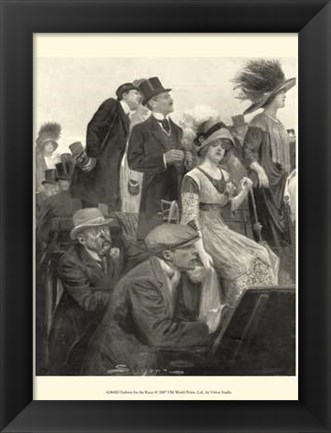 Framed Fashion For The Races Print