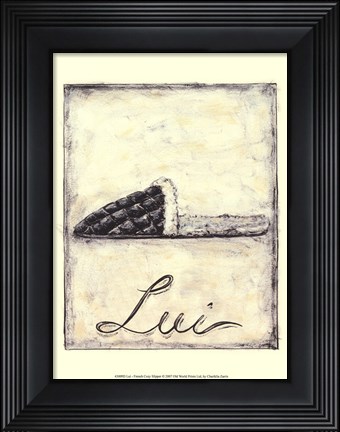 Framed Lui- French Cozy Slipper Print