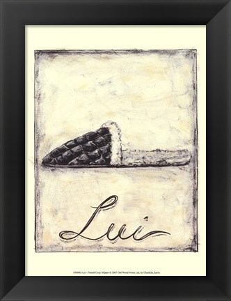 Framed Lui- French Cozy Slipper Print