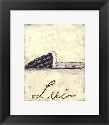 Framed Lui- French Cozy Slipper Print