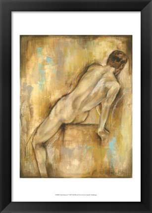 Framed Nude Gesture I Print