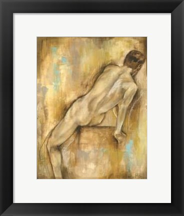 Framed Nude Gesture I Print