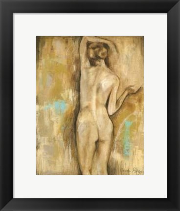 Framed Nude Gesture II Print