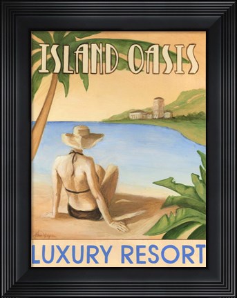 Framed Island Oasis Print