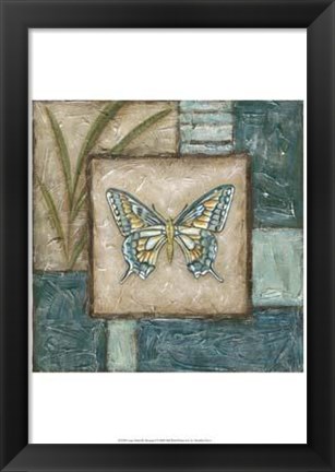 Framed Large Butterfly Montage I Print