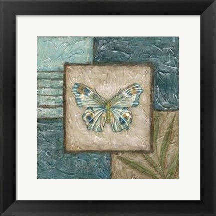 Framed Large Butterfly Montage II Print