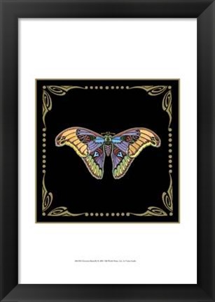 Framed Cloisonne Butterfly Print