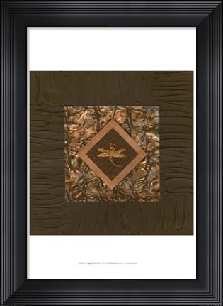 Framed Dragonfly Relief II Print
