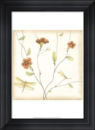 Framed Dragonfly Branch Print