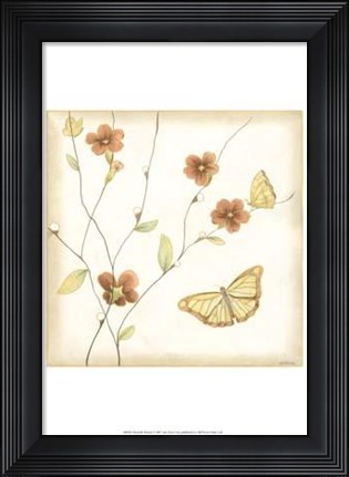 Framed Butterfly Branch Print